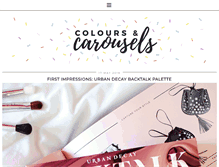 Tablet Screenshot of coloursandcarousels.com